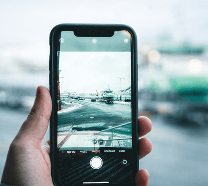 Baustellen Handy, Smartphone