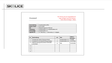 Protokoll Auszug